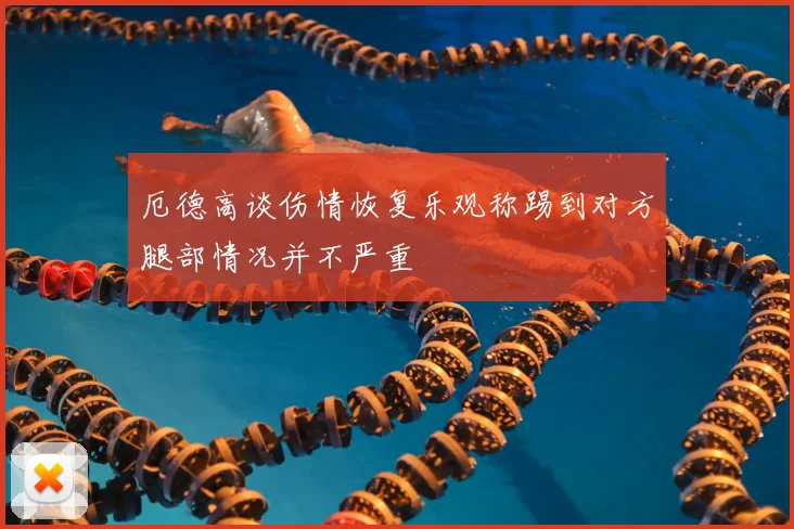 厄德高谈伤情恢复乐观称踢到对方腿部情况并不严重