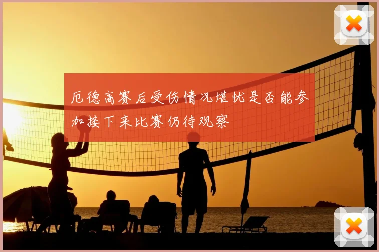厄德高赛后受伤情况堪忧是否能参加接下来比赛仍待观察