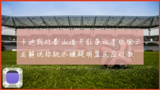 卡迪斯对泰山造点引争议李欣徐云龙解说称跳水嫌疑明显反应过激