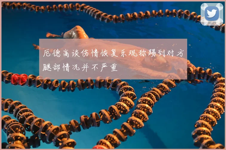 厄德高谈伤情恢复乐观称踢到对方腿部情况并不严重